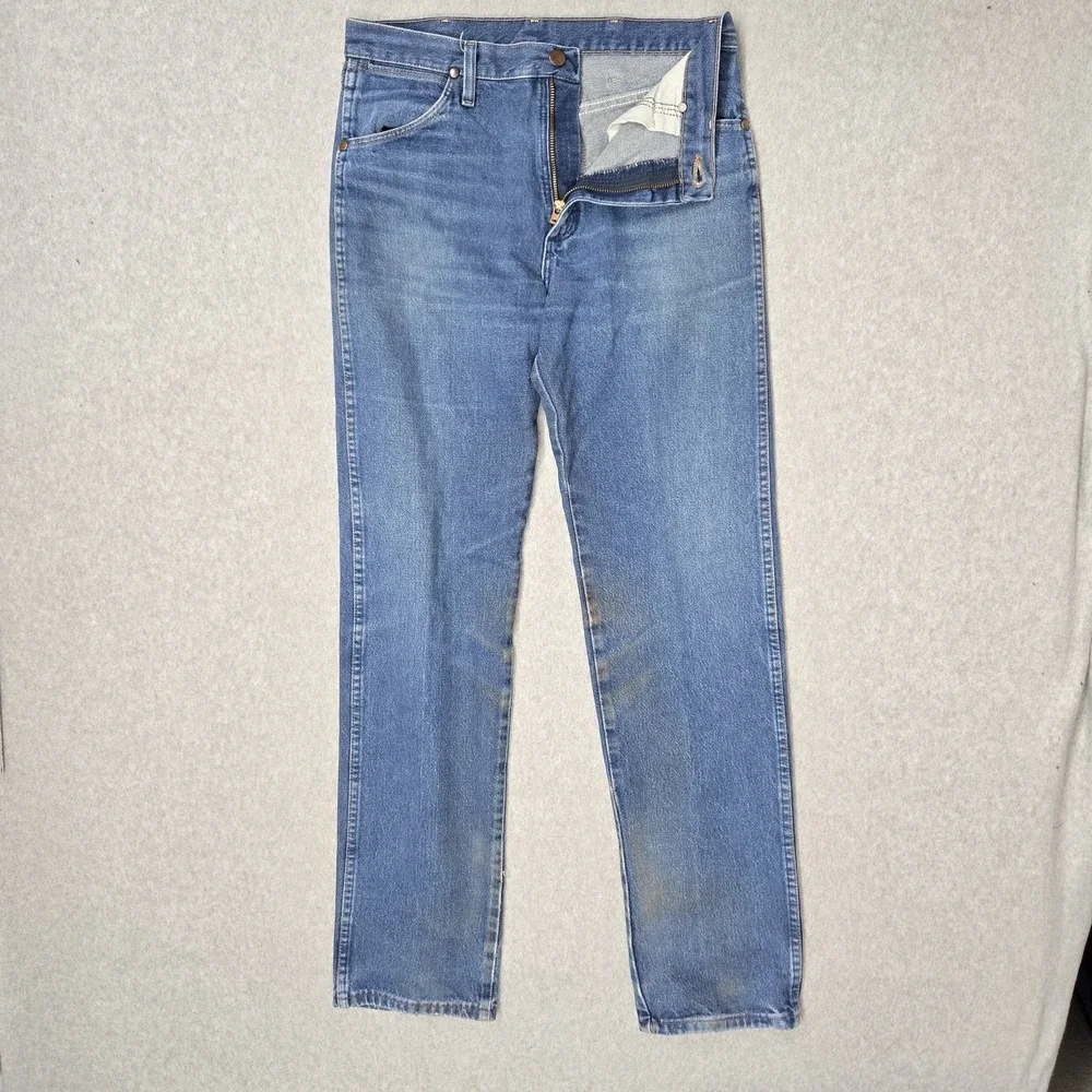 Wrangler Men Jeans 30X34 Blue Denim 13MW Cowboy Cut Original Fit 34